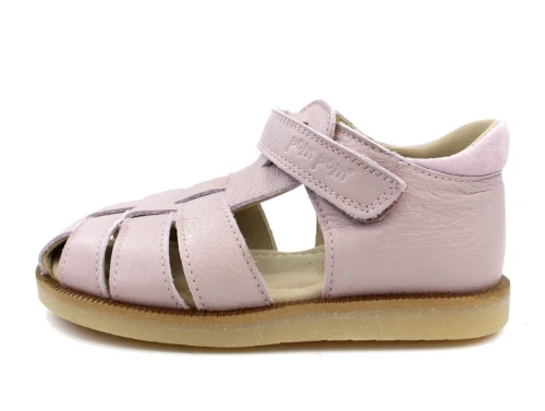 Pom Pom sandal lavender med velcro